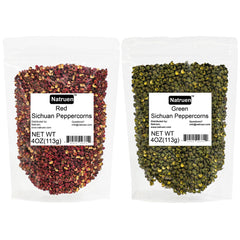 Natruen Szechuan red peppercorns in packaging ready for bold sauces and marinades.