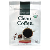 Natural Force Clean Coffee bag displaying toxin-free whole bean freshness