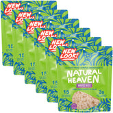 Natural Heaven white rice with hearts of palm packaging showing a 6-pack ready-to-eat option