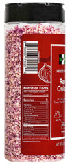 Natural Plus Green NPG chopped-diced red onion flakes for fast, flavorful soups and salads.
