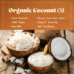 NaturaleBio Virgin Coconut Oil packaging highlights organic vegan quality