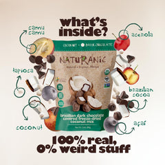Naturanic dark-chocolate-coating-detail: smooth, decadent flavor for a guilt-free craving