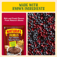 Natura's Refried Red Beans layered in burritos adds plant-based protein.
