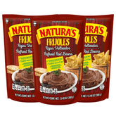 Natura's Refried Red Beans pouch close-up showing creamy texture for easy meals.