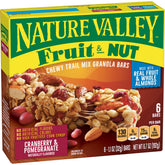 Nature Valley chewy-fruit-nut-bar close-up, ideal for on-the-go energy.