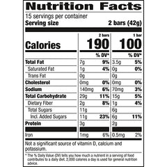 Nature Valley Oats 'n Honey bars in 15-pouch pack for lunchboxes.
