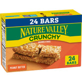 Nature Valley Crunchy Granola Bars Peanut Butter in a box, ideal pantry snack for hiking