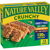 Nature Valley Crunchy Granola Bars variety-pack showing 12 bars for on-the-go snacking