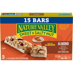 Dark chocolate chunks in Nature Valley bar deliver a rich bite.