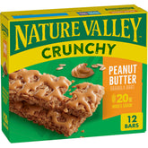 Nature Valley Peanut Butter Crunchy Granola Bars box, ideal for quick, on-the-go energy