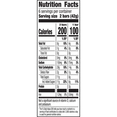 Nature Valley Pecan Crunch granola bar back view, easy grab-and-go packaging.