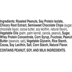 Nature Valley Protein Chewy Bars broken open to reveal chewy texture and peanut butter aroma.