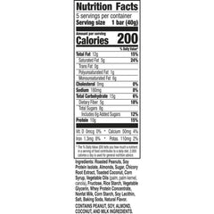 Nature Valley Protein Coconut Almond close-up showing roasted nuts and toasted coconut flavor