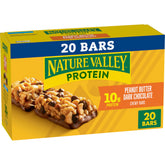 Nature Valley Protein Chewy Bars packaging shown as a convenient on-the-go snack.