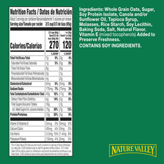 Crunchy granola clusters close-up highlighting the French vanilla flavor.