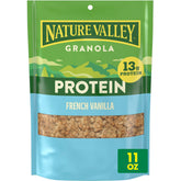 Nature Valley Protein Granola French Vanilla pouch for on-the-go snacking.