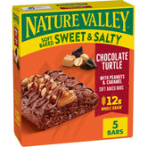 Nature Valley soft baked bars Chocolate Turtle packaging; convenient on the go snack