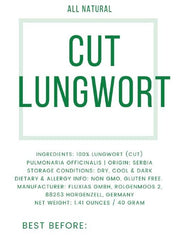 Naturegrail lungwort leaves with subtle bitter, nutty notes for greens.