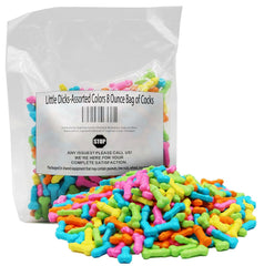 Naturejam funny bachelorette candy bag on party table, ideal as a laughter-filled decoration and favor.