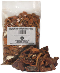 Naturejam Red Cinchona Bark 1lb bulk for traditional tea infusions and herbal blends.