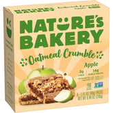 Nature's Bakery Apple Oatmeal Crumble Bar pack for on-the-go breakfast.
