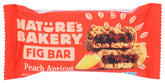 Nature's Bakery fig bar with peach and apricot for on-the-go energy.