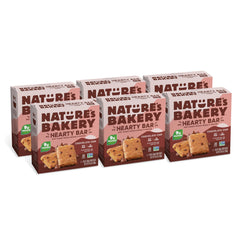 Nature's Bakery Hearty Bars Chocolate Chip soft-baked bar close-up for energy on the go