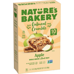 Nature's Bakery Oatmeal Crumble Apple bars in box for a quick breakfast option