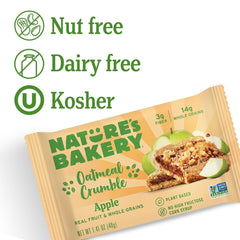 Nature's Bakery bars with real apple filling and soft oatmeal crumble