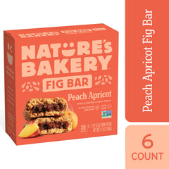 Nature's Bakery Peach Apricot Fig Bars cross-section with real fruit