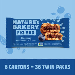 Nature's Bakery Real fruit blueberries in every bite for fresh flavor.