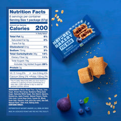 Nature's Bakery Soft-Baked Fig Bars with tender texture for quick snacking.