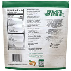 Close-up of Nature's Eats almonds showing crisp texture for cooking.