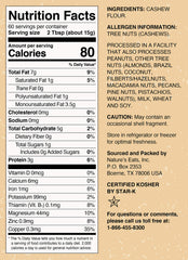 Nature's Eats cashew flour used for gluten-free batter in a baking bowl.