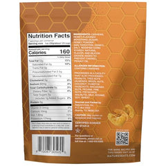 Nature's Eats Honey Roasted Cashews 7oz serving bowl; ideal on-the-go energy