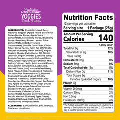 Nature's Garden Probiotic Yoggies resealable bulk bag preserves freshness for on-the-go snacking.