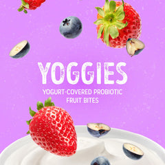 Nature's Garden Yoggies real fruit pieces showcase natural color and flavor.