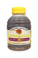 Nature's Hollow sugar-free honey bottle showing keto-friendly drizzle