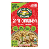 Nature's Path Apple Cinnamon Instant Oatmeal box with six-box bundle for quick mornings.