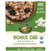 Nature's Path Coconut Chia Granola pack shot highlighting organic ingredients for a wholesome start