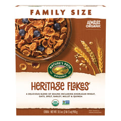 Nature's Path Heritage Flakes box 4-pack, ideal for quick family breakfasts
