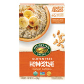 Nature's Path Homestyle Instant Oatmeal box showing six boxes in a bundle, gluten-free option.