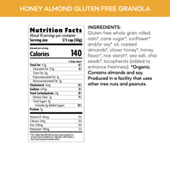 Nature's Path Honey Almond Granola with almonds and chia—protein-rich plant-based fuel.