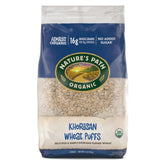 Nature's Path Khorasan Wheat Puffs in a bowl show crisp whole grain texture.