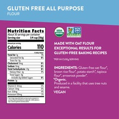 OU Kosher and gluten-free certification seals on Nature's Path flour