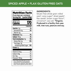 Nature's Path spiced apple flax oatmeal packets ideal for on-the-go mornings.