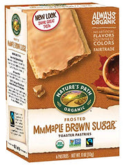 Nature's Path Toaster Pastries, Brown Sugar Maple Cinnamon, a quick, wholesome snack for busy mornings.
