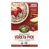 Nature's Path variety-pack box of instant oatmeal for quick, wholesome breakfasts.