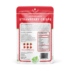 Nature's Turn Freeze-Dried Strawberry Crisps crisp closeup highlighting crunchy texture
