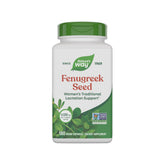Nature's Way fenugreek seed capsules bottle for lactation support